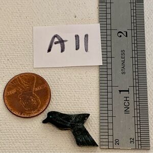 Zuni Style Bird Fetish Bead Drilled Stone Native American Mini Animal Carving 1”